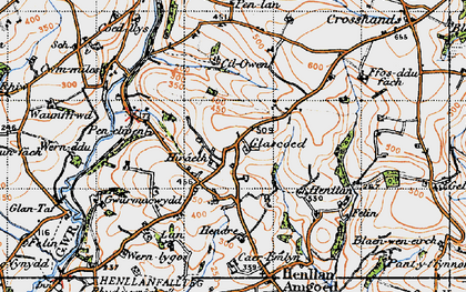 Old map of Hiraeth in 1946