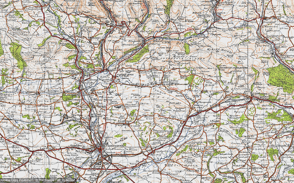 Old Map of Hirwaun Common, 1947 in 1947