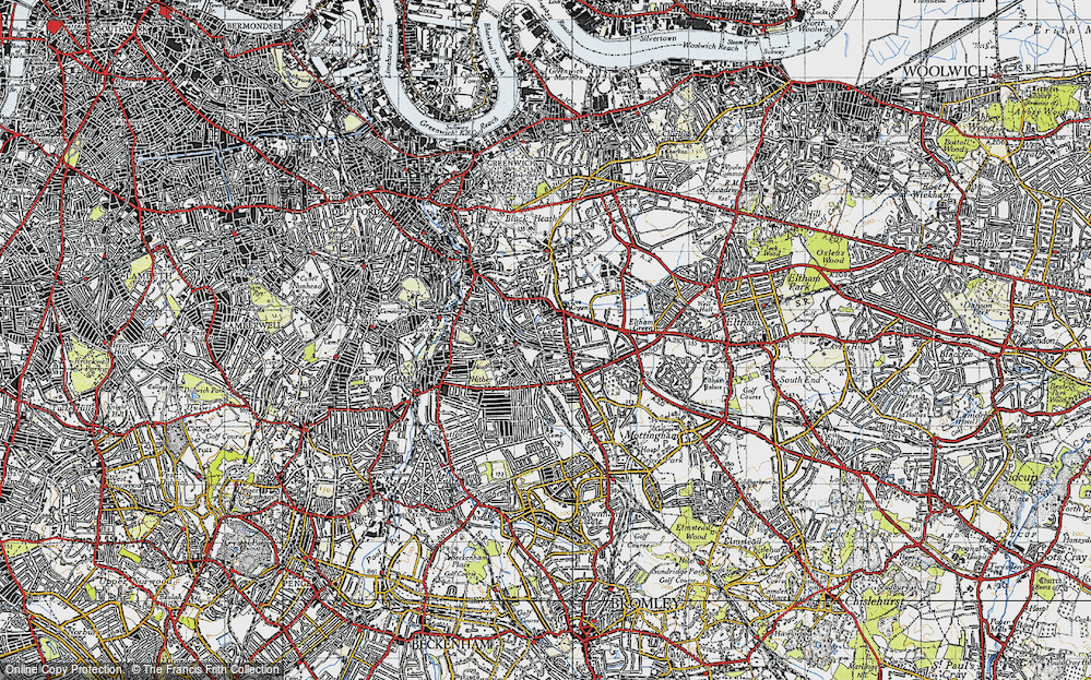Old Map of Hither Green, 1946 in 1946