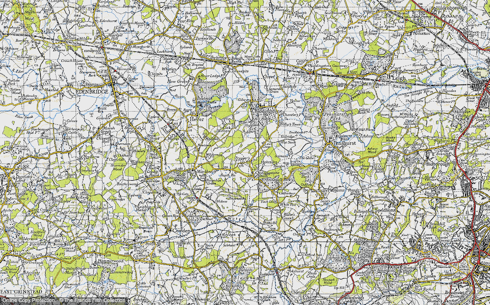 Old Map of Hoath Corner, 1946 in 1946