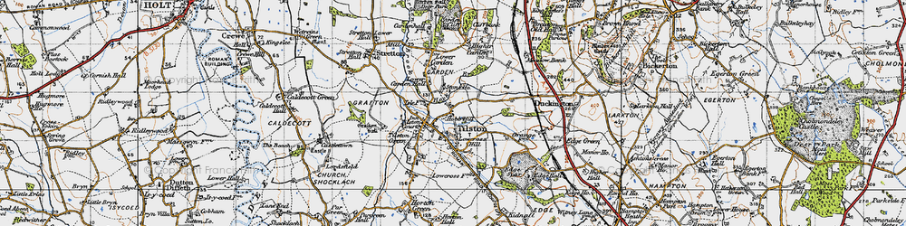 Old map of Edge Grange in 1947