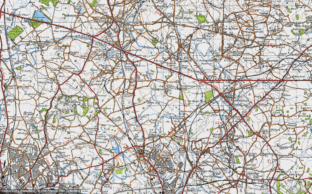 Old Map of Hobble End, 1946 in 1946