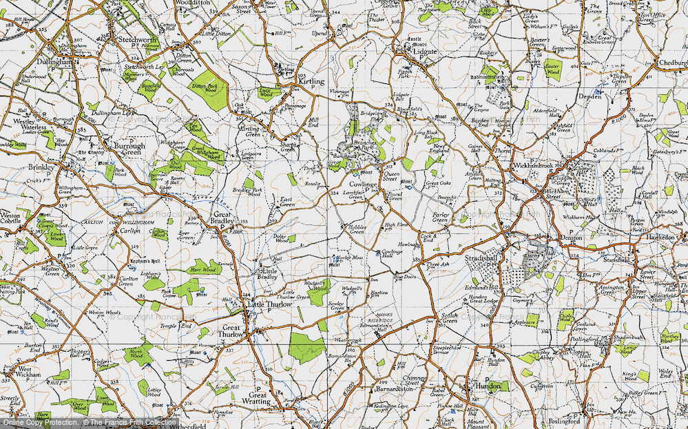 Old Map of Hobbles Green, 1946 in 1946