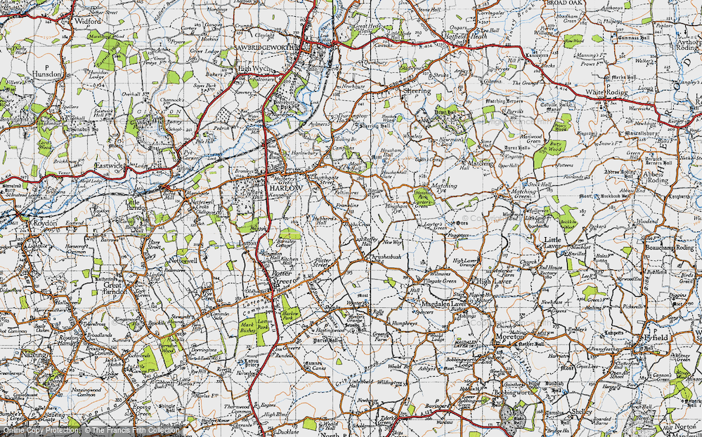 Old Map of Hobbs Cross, 1946 in 1946