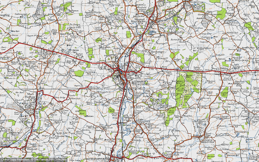 Old Map of Hockerill, 1946 in 1946