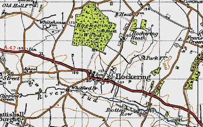 Old map of Whitford Br in 1946