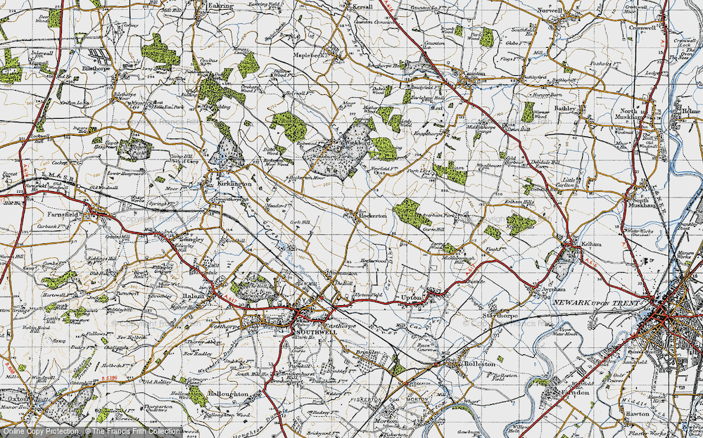 Old Map of Hockerton, 1947 in 1947