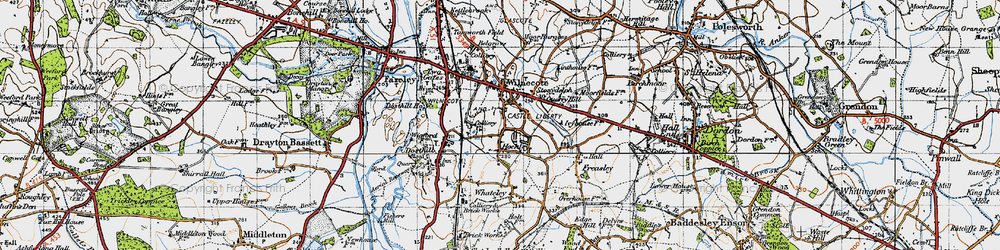 Old map of Hockley in 1946