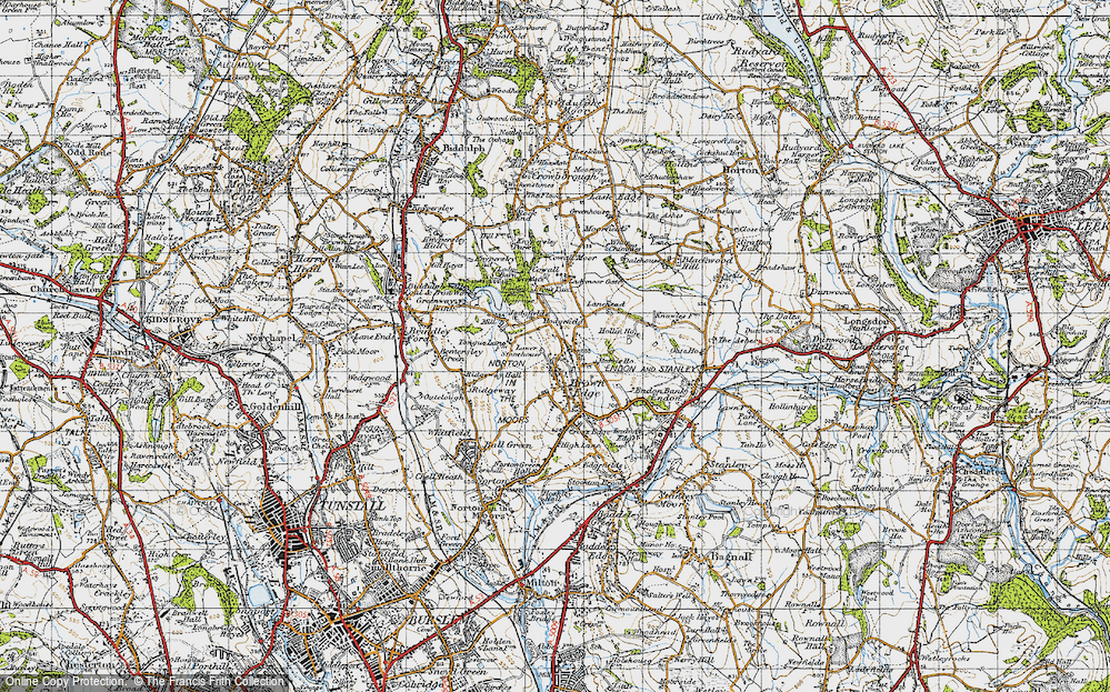 Old Map of Hodgefield, 1947 in 1947