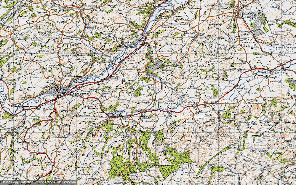 Old Map of Hodley, 1947 in 1947