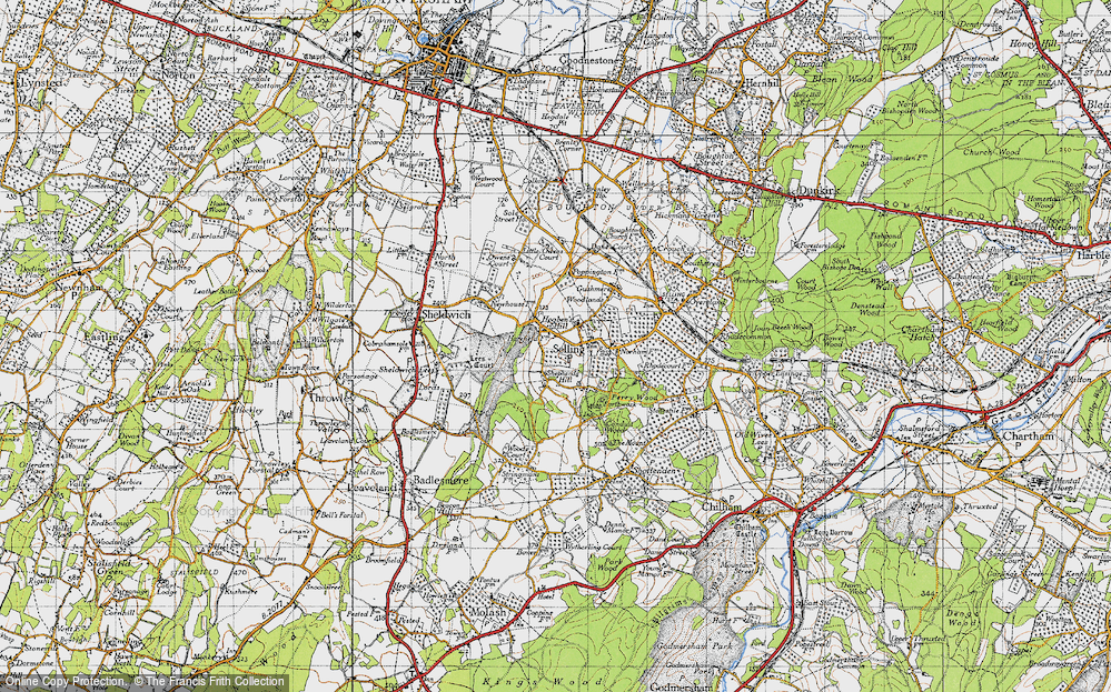 Old Map of Hogben's Hill, 1946 in 1946