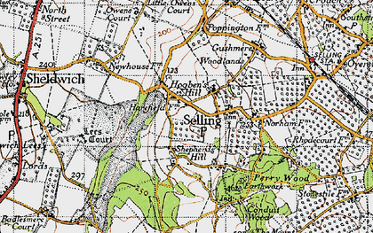 Old map of Hogben's Hill in 1946