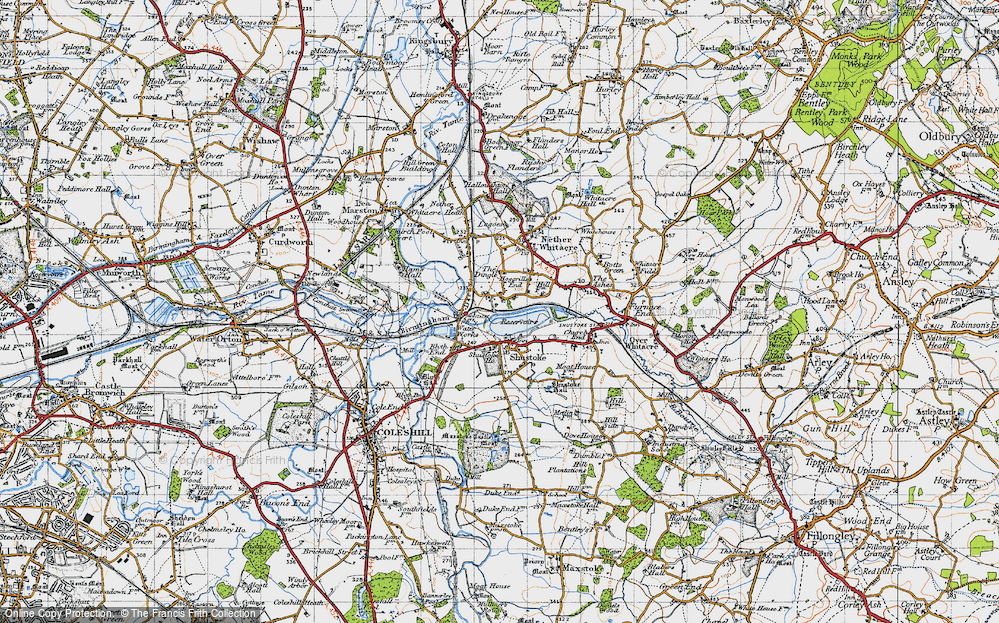 Old Map of Hoggrill's End, 1946 in 1946