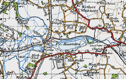 Old map of Hoggrill's End in 1946