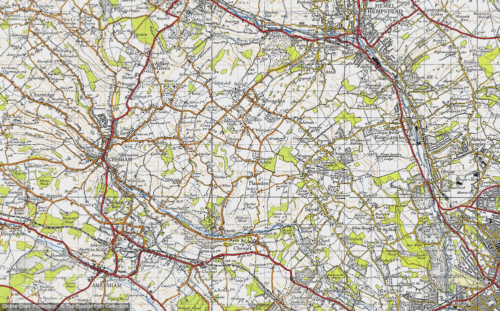 Old Map of Hogpits Bottom, 1946 in 1946