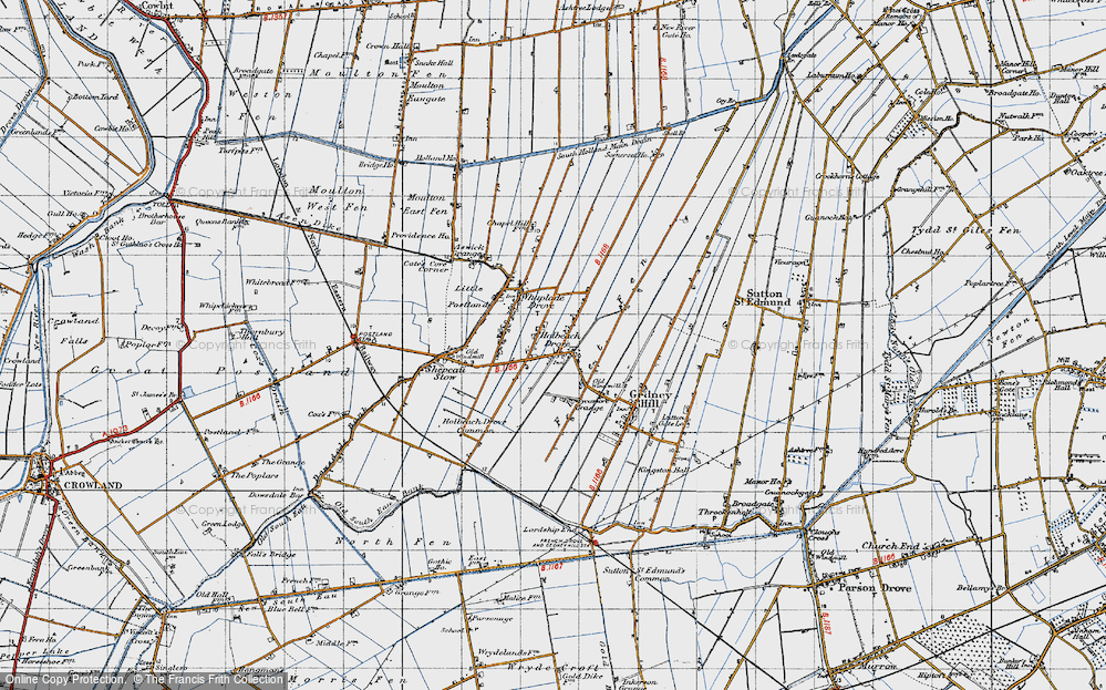 Old Map of Holbeach Drove, 1946 in 1946