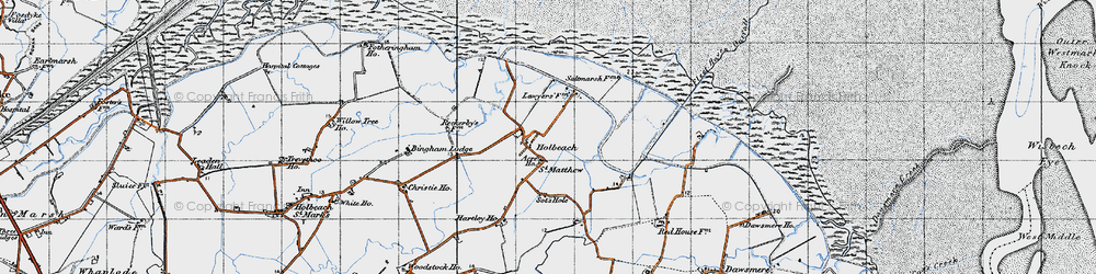 Old map of Bingham Lodge in 1946