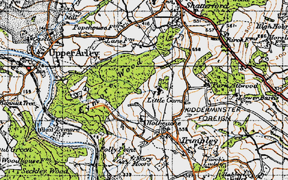 Old map of Holbeache in 1947