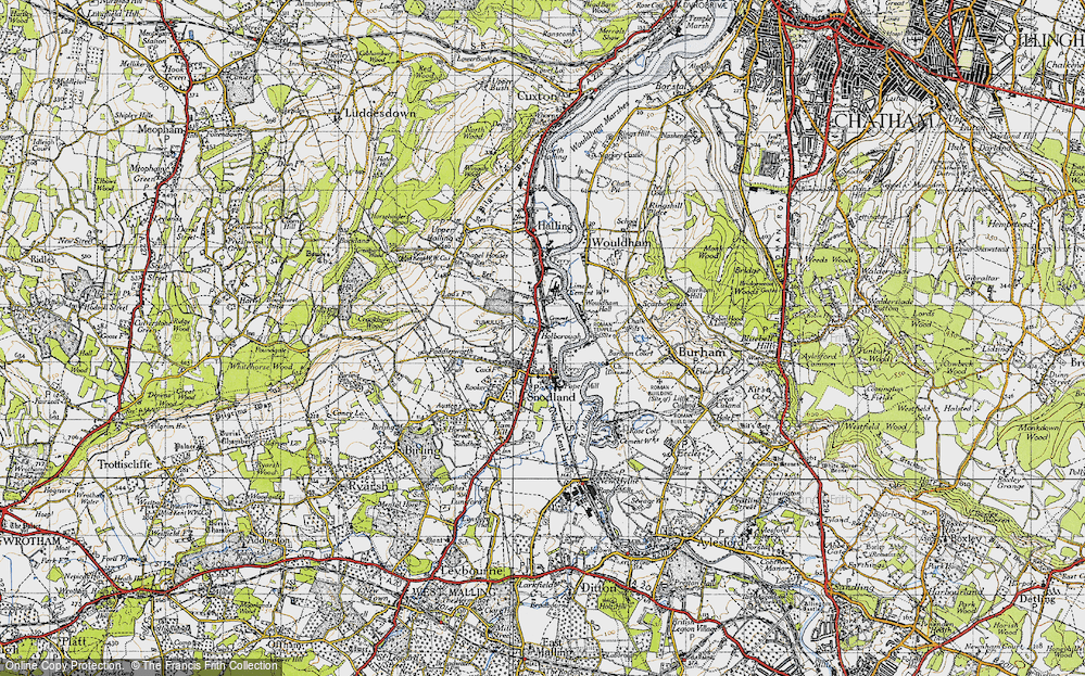 Old Map of Holborough, 1946 in 1946