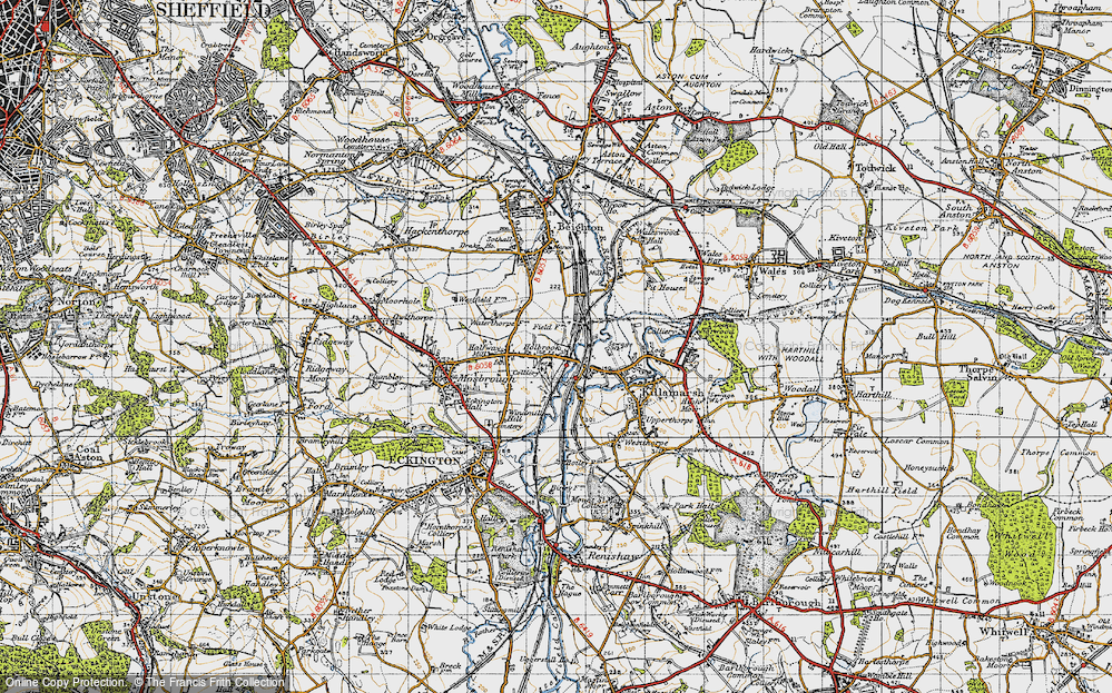 Old Map of Holbrook, 1947 in 1947