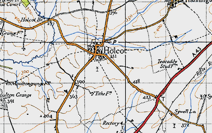Old map of Holcot in 1946
