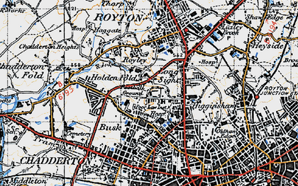 Old map of Holden Fold in 1947