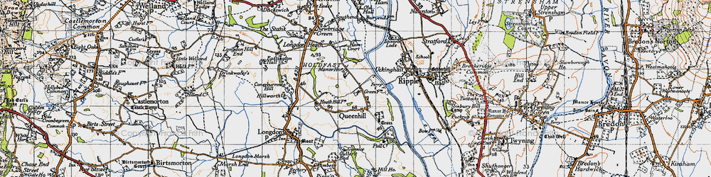 Old map of Holdfast in 1947
