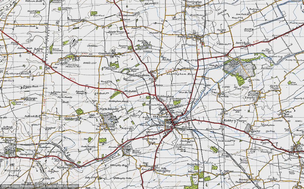 Old Map of Holdingham, 1946 in 1946