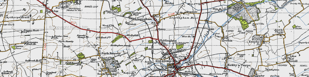 Old map of Holdingham in 1946