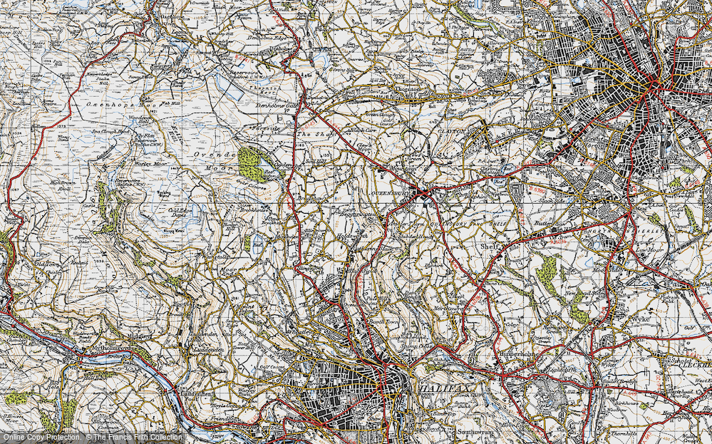 Old Map of Holdsworth, 1947 in 1947