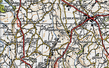 Old map of Holdsworth in 1947