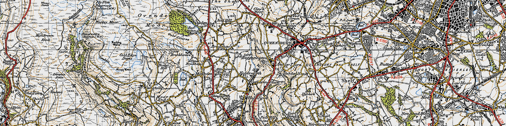 Old map of Holdsworth in 1947