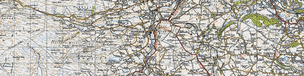 Old map of Hole in 1947
