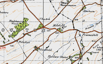 Old map of Holefield in 1947