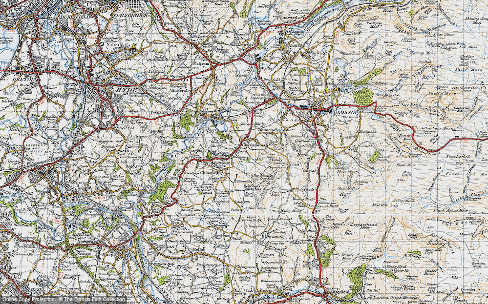 Old Map of Holehouse, 1947 in 1947