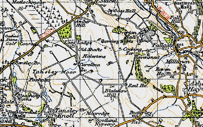 Old map of Holestone in 1947