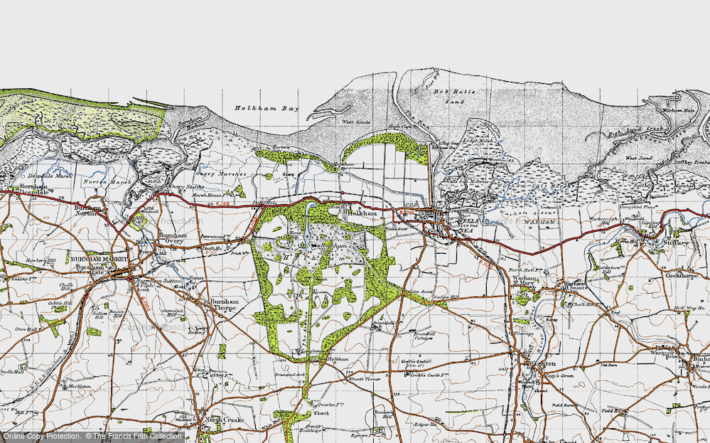 Old Map of Historic Map covering Burrow Gap in 1946