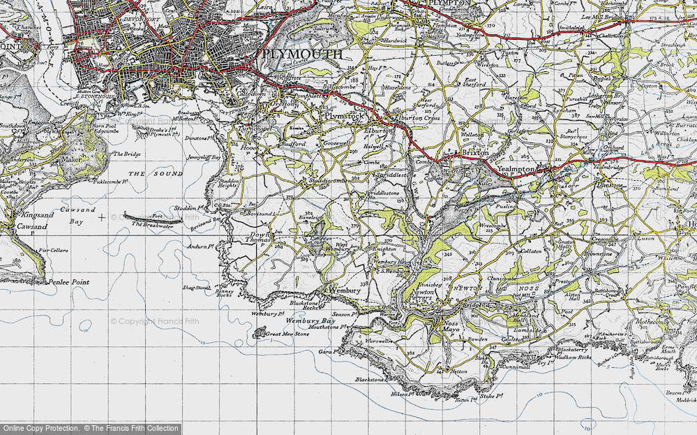 Old Map of Hollacombe Hill, 1946 in 1946