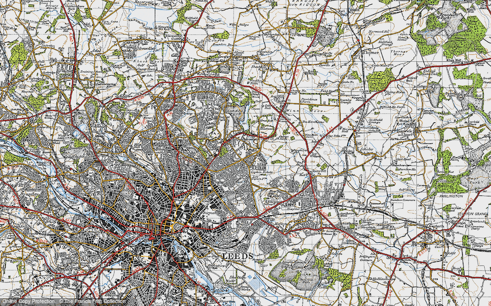 Old Map of Hollin Park, 1947 in 1947