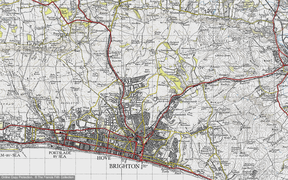 Old Map of Hollingbury, 1940 in 1940