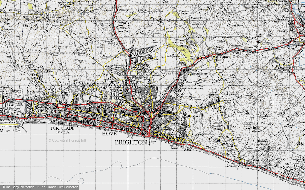 Old Map of Hollingdean, 1940 in 1940