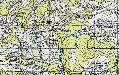 Old map of Hollingrove in 1940