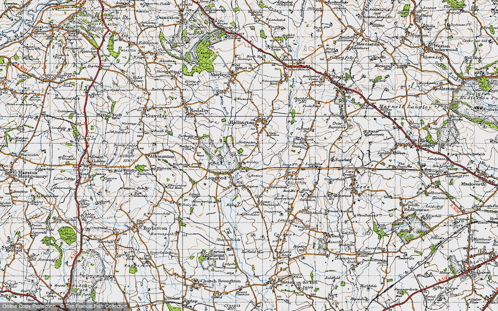 Old Map of Hollington Grove, 1946 in 1946