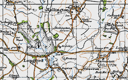 Old map of Hollington Grove in 1946
