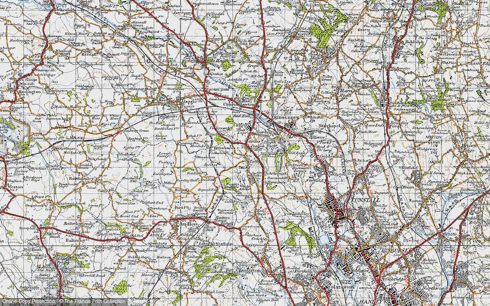 Old Map of Hollins, 1946 in 1946