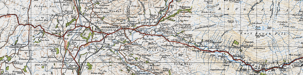 Old map of Branthwaites in 1947