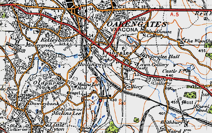 Old map of Hollinswood in 1946