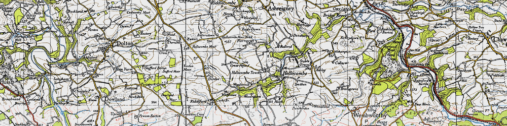Old map of Woodroberts in 1946