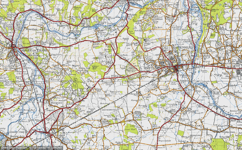 Old Map of Holloway, 1947 in 1947