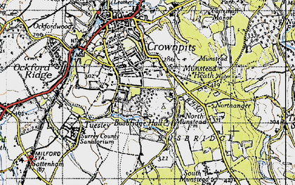 Old map of Holloway Hill in 1940